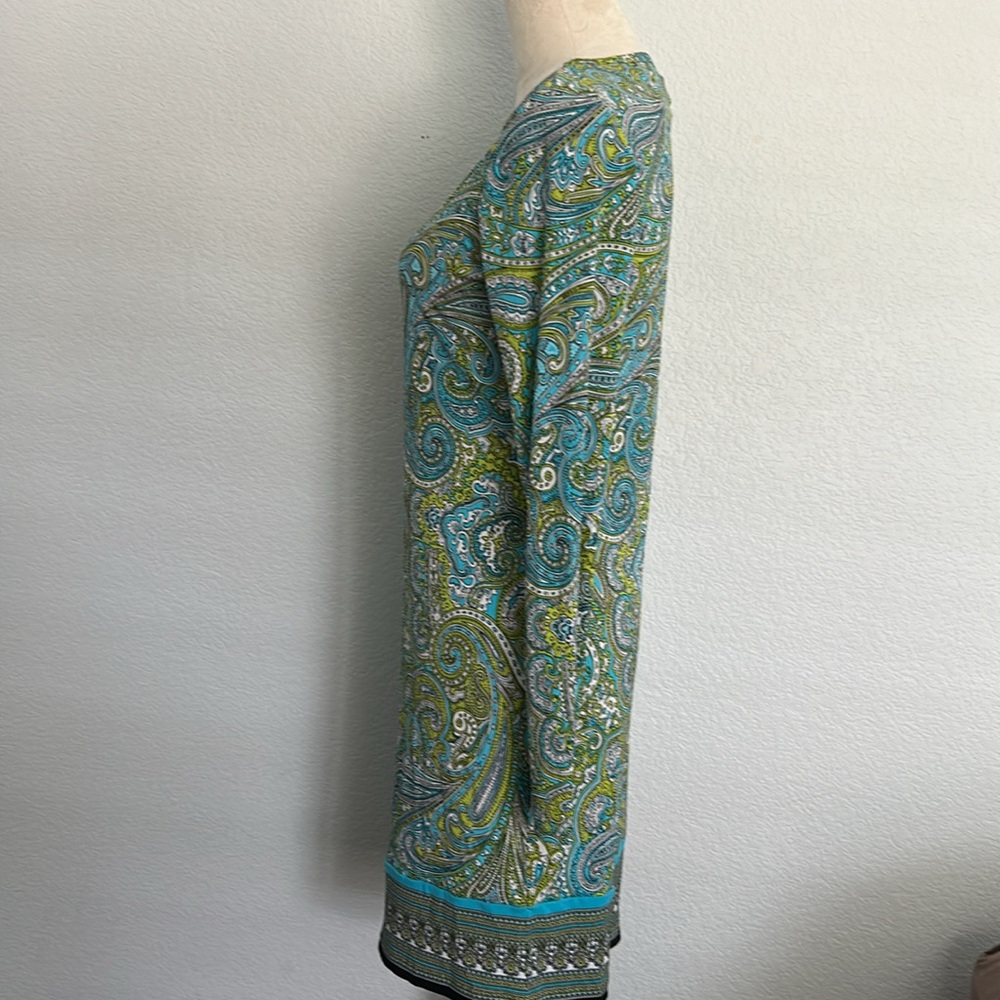 Michael Kors MICHAEL Ashbury Boat Neck Border Dress - XS - Picture 2 of 4